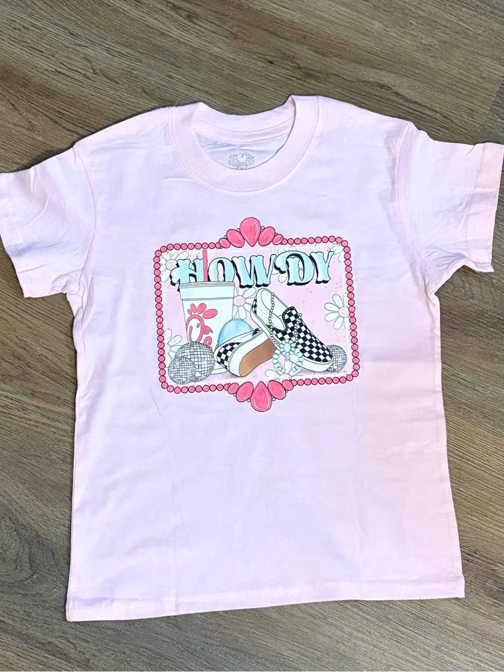 Howdy Pink Graphic Kids T-Shirt 4T/5T